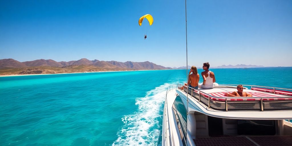 People enjoying various outdoor activities in Cabo.