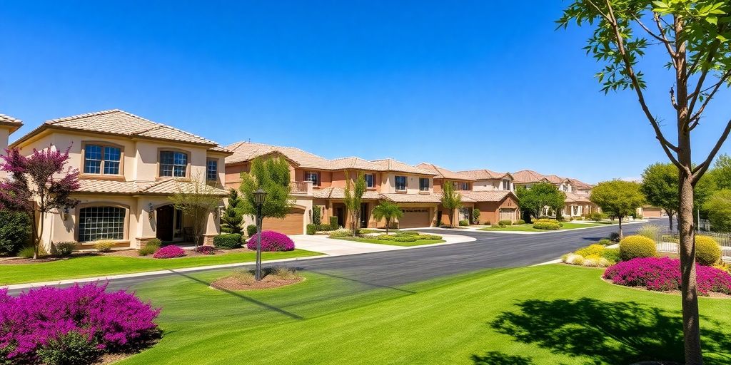 Charming homes in Summerlin South, NV neighborhood.