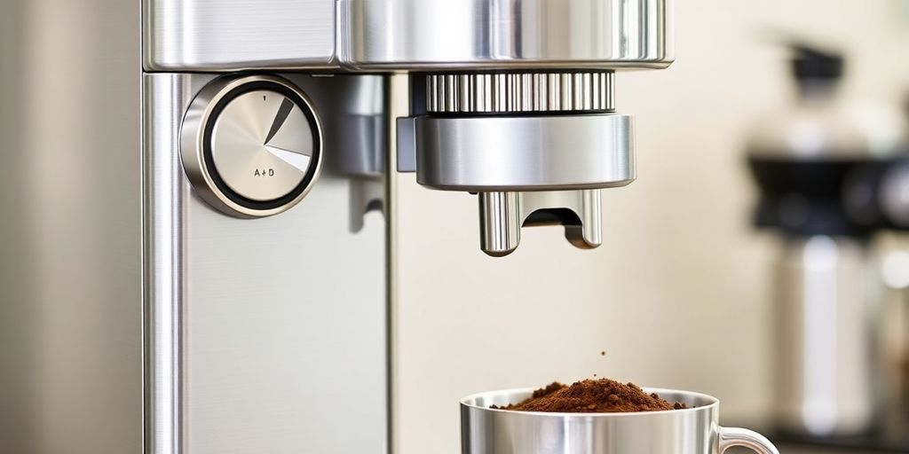 Breville Sage Dose Control Machine with coffee grinder and portafilter.