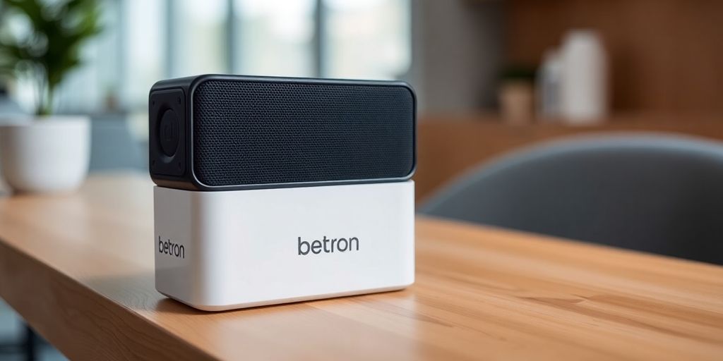Betron KBS08 Bluetooth-Lautsprecher auf einem Tisch