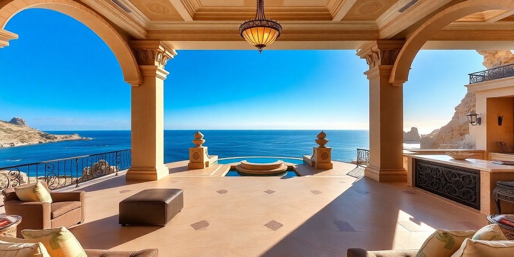 Luxury Cabo villa with ocean view.