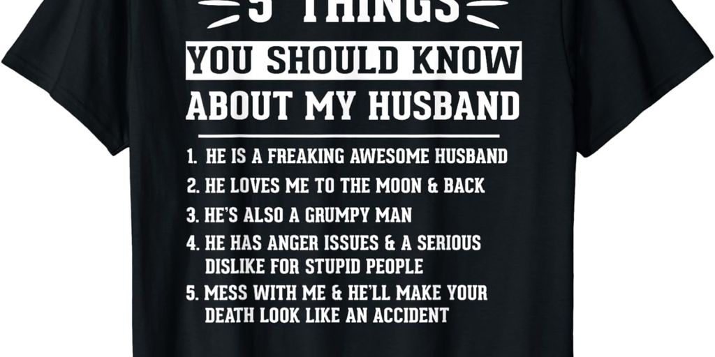 funny t shirt for husband