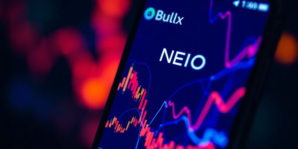 Bullx NEO bot interface on a phone.