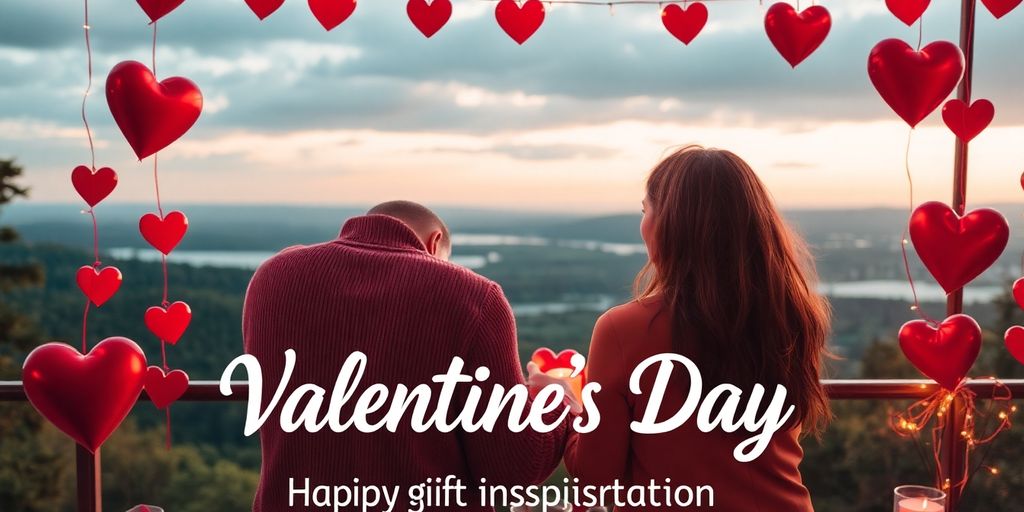 Couple enjoying a romantic experience together for Valentine's Day.