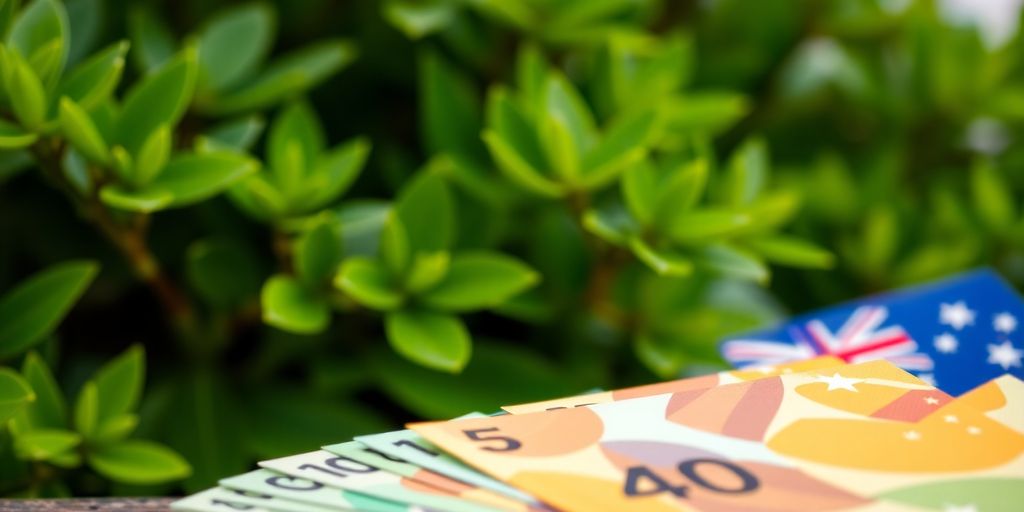 Aussies planning finances with Australian currency.