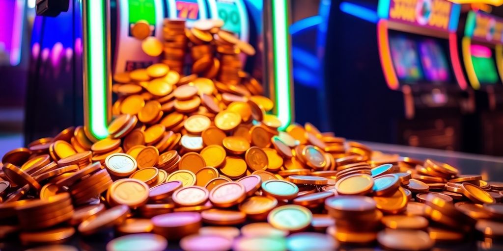 เหรียญทอง สล็อตแมชชีน แสงไฟนีออน