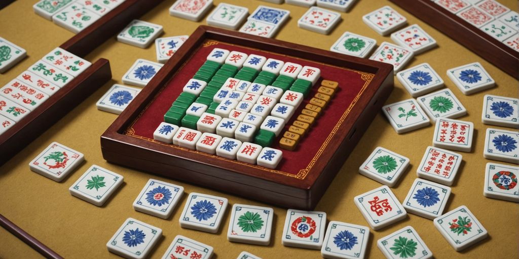 North Wind tile on Mahjong table