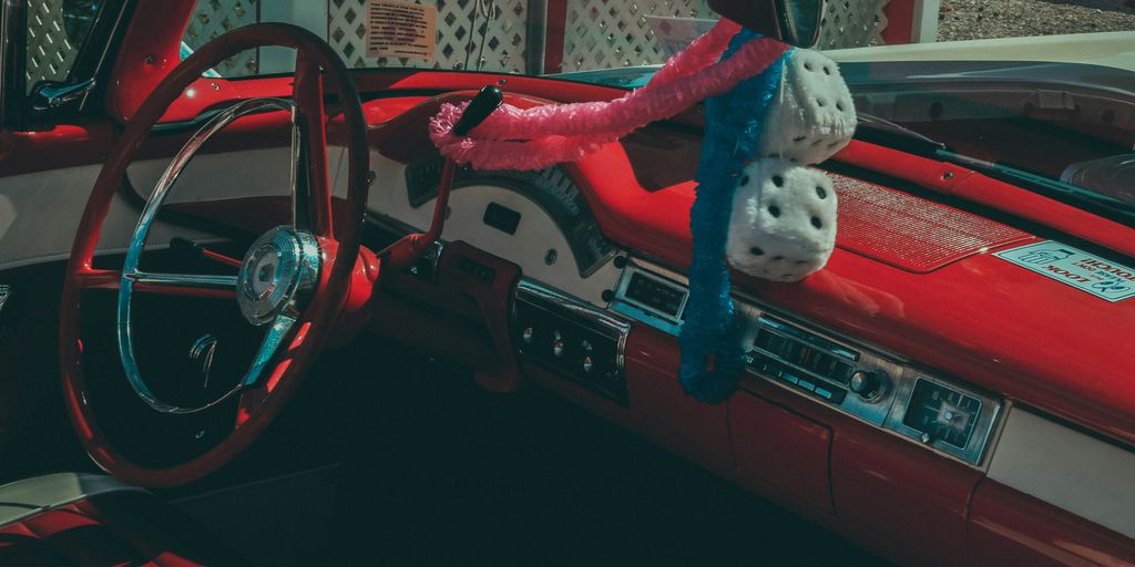 red steering wheel