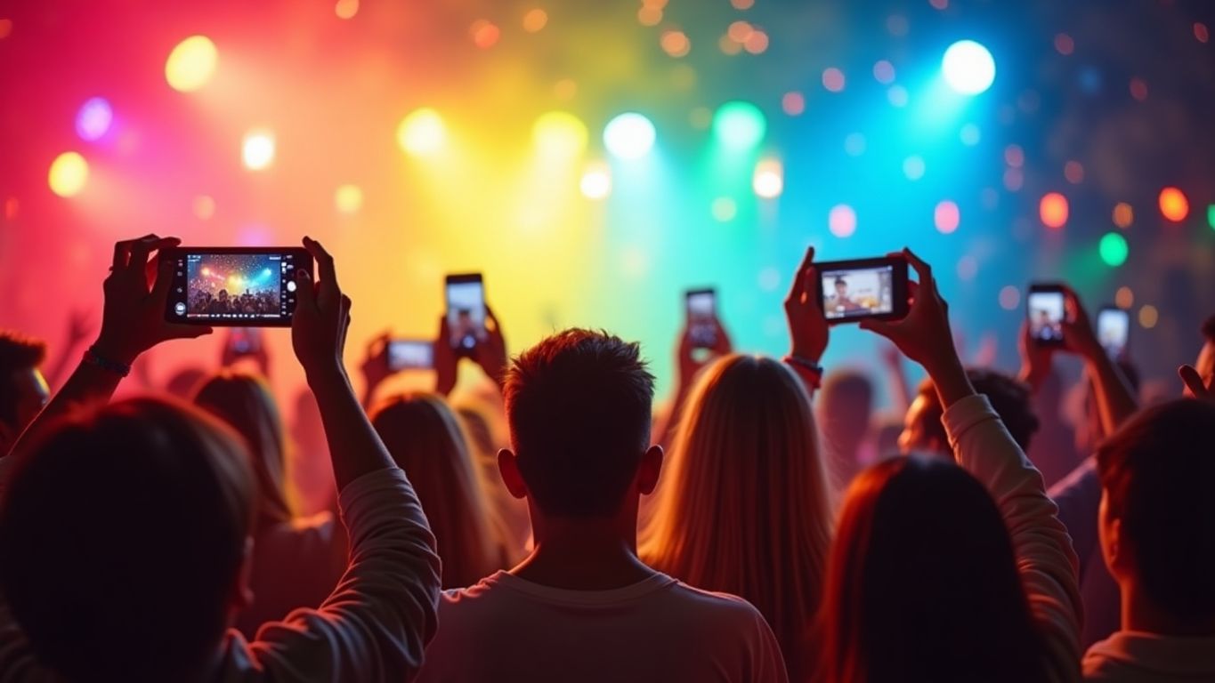 Colorful thumbnail of people enjoying a video together.