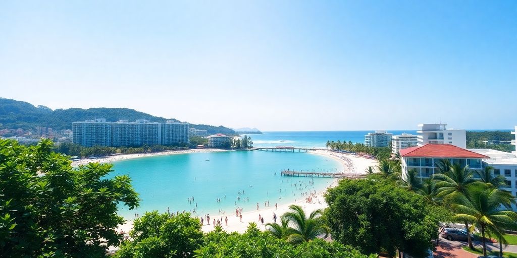 Beach view in Chaweng, ideal for Airbnb investment.