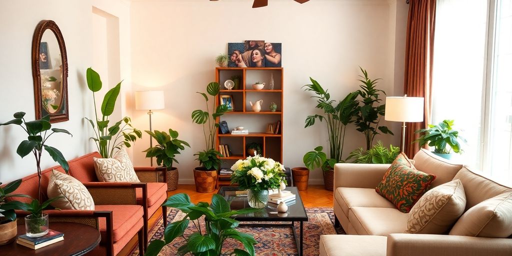 Warm and welcoming living space for rental appeal.