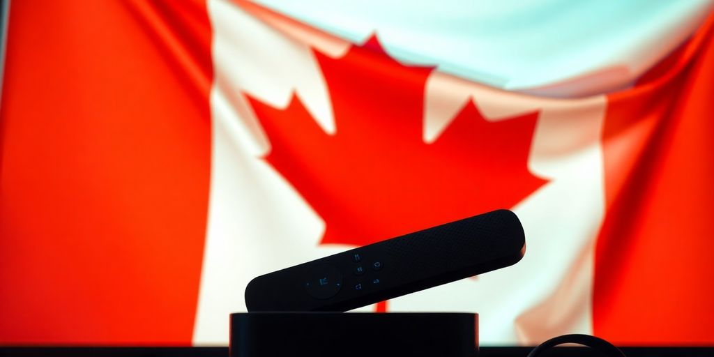 How to Find the Best IPTV Near Me in Canada – Local Streaming Made Easy in 2025 2 Canadian flag with streaming device overlay - IPTV Near me