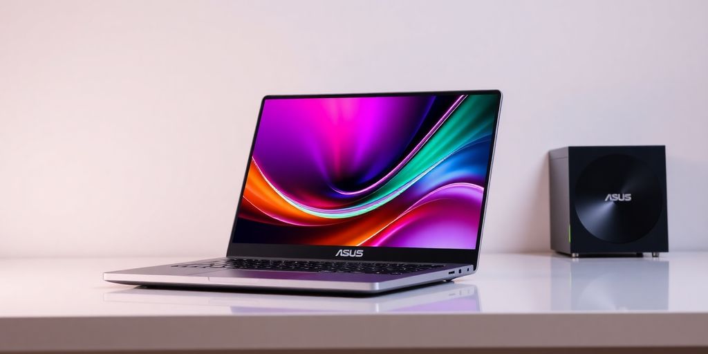 لابتوب أسوس فيفو بوك 15 على مكتب أنيق