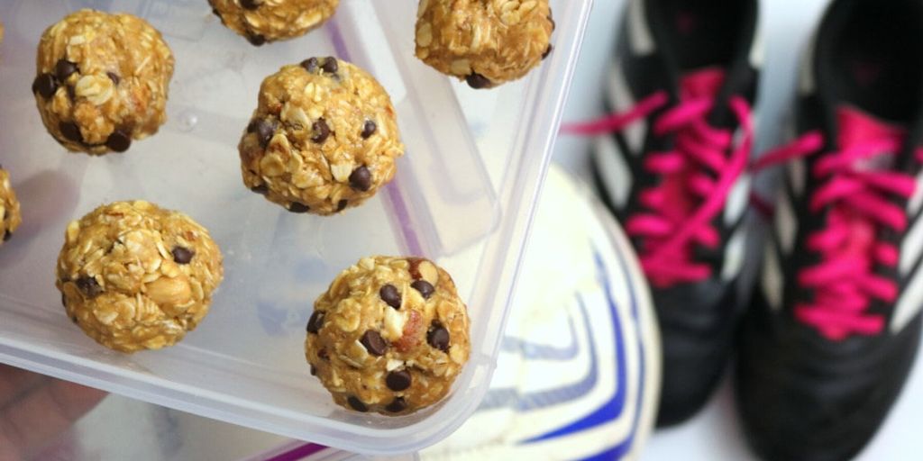 swimmers eating healthy snacks poolside