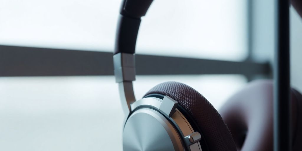 Bowers & Wilkins PX8 Kopfhörer auf modernem Hintergrund.