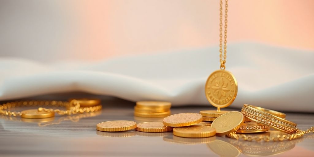 Une scène de retraite avec des pièces d'or.
