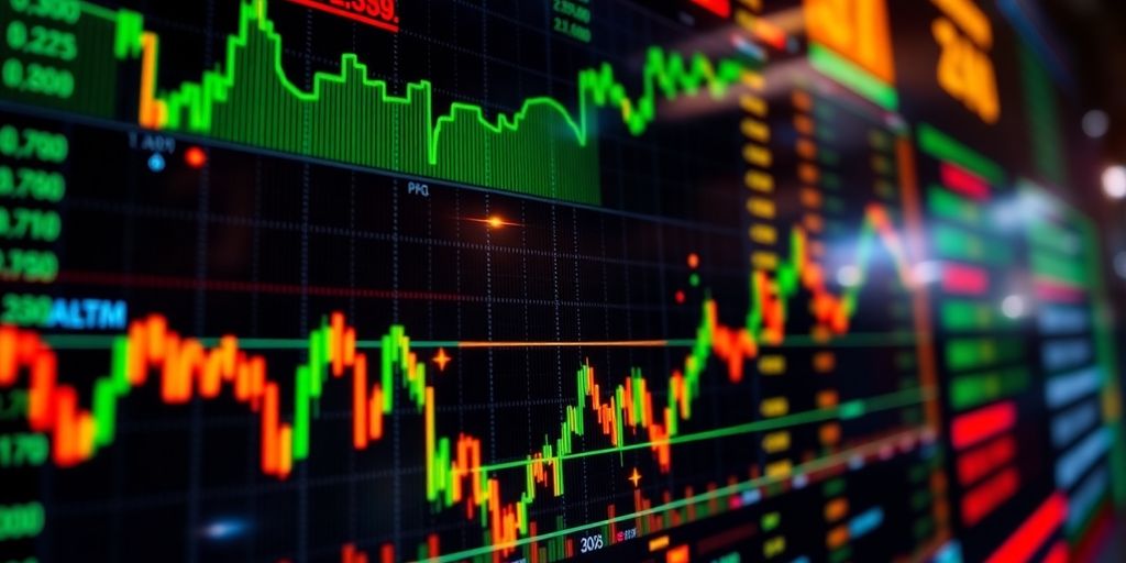 Early market trading dashboard with financial data.