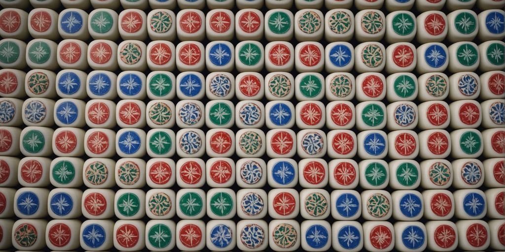American Mahjong tiles showcasing unique designs and colors.