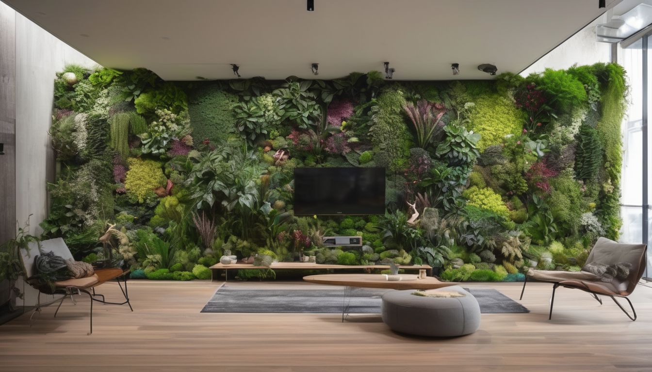 vertical garden with wildlife in the UK