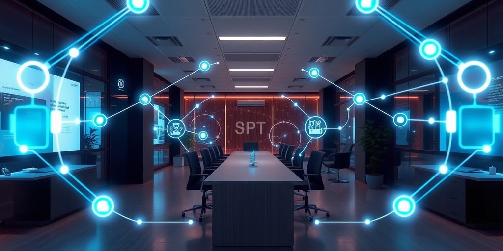 Automated digital workflows connecting business processes.