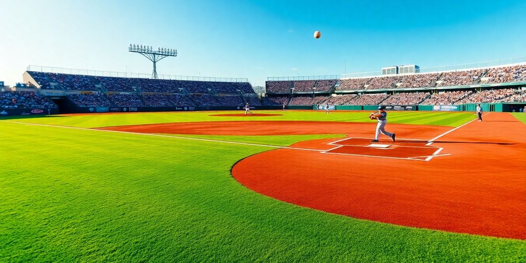 Yankees baseball game action, batter swinging at a pitch.