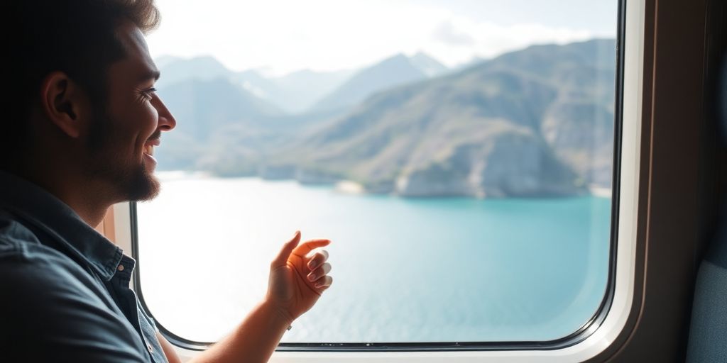 Couple enjoying scenic global views from a new home.