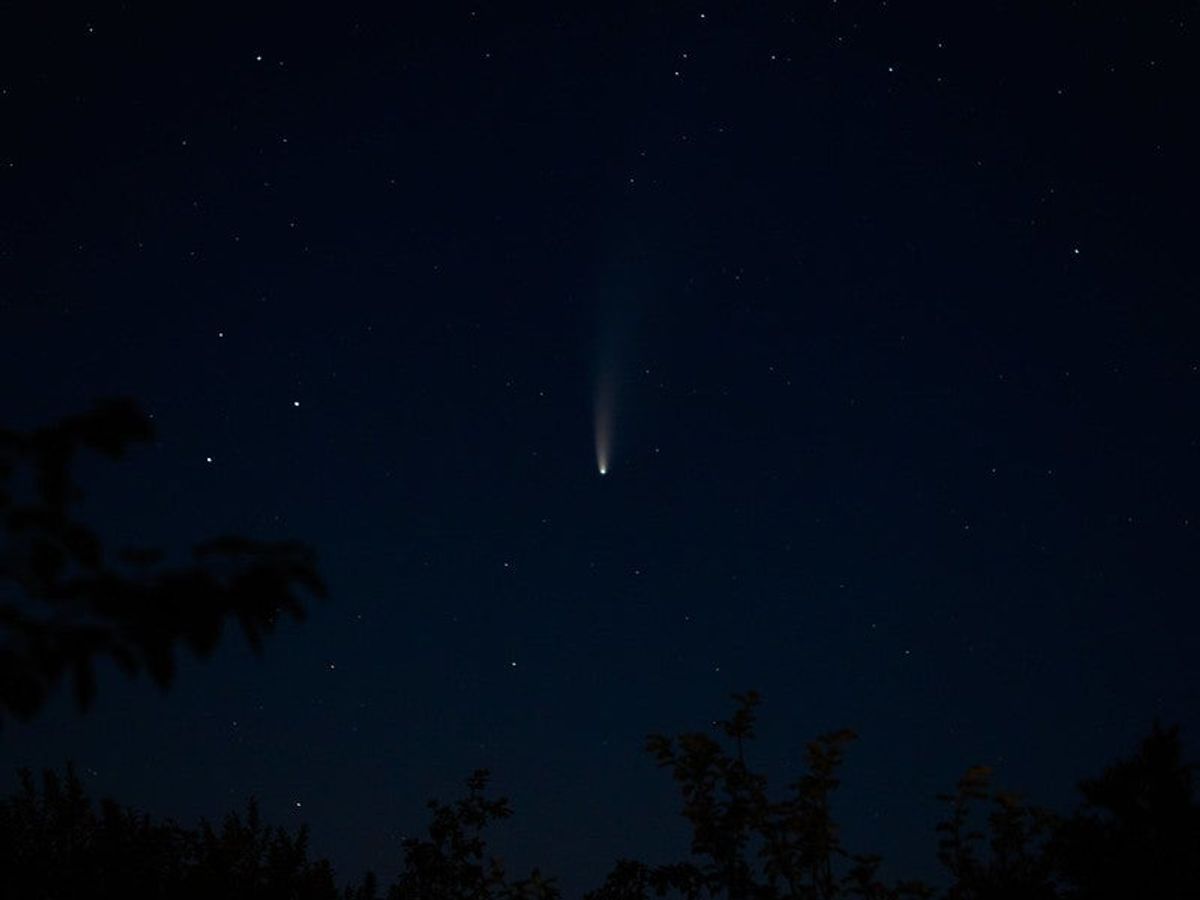 comet in space