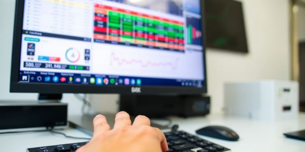 RoboForex platform on a computer.