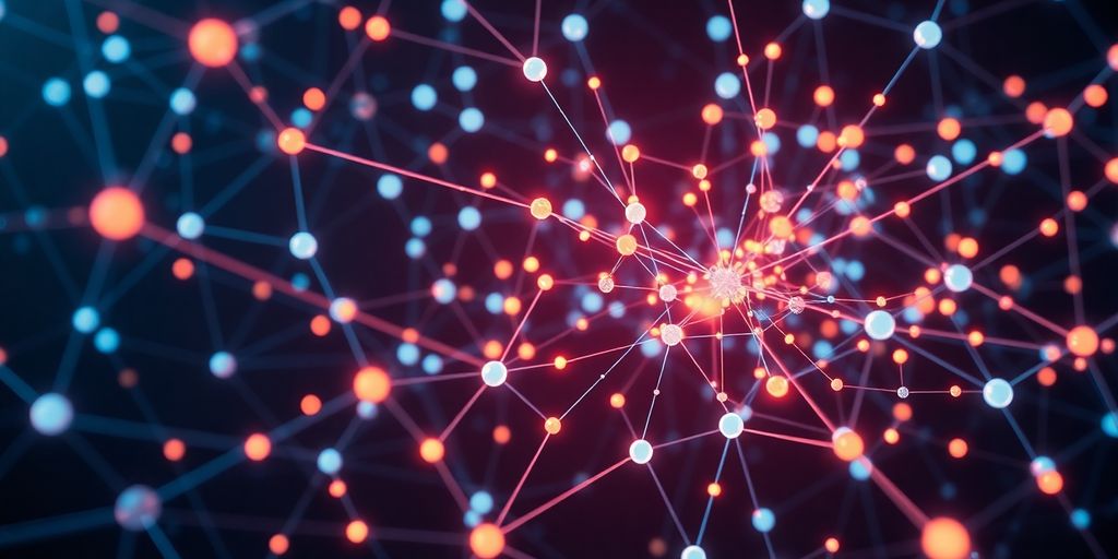 Emergent for Agentic App Generation 3 Abstract network of glowing nodes connecting.