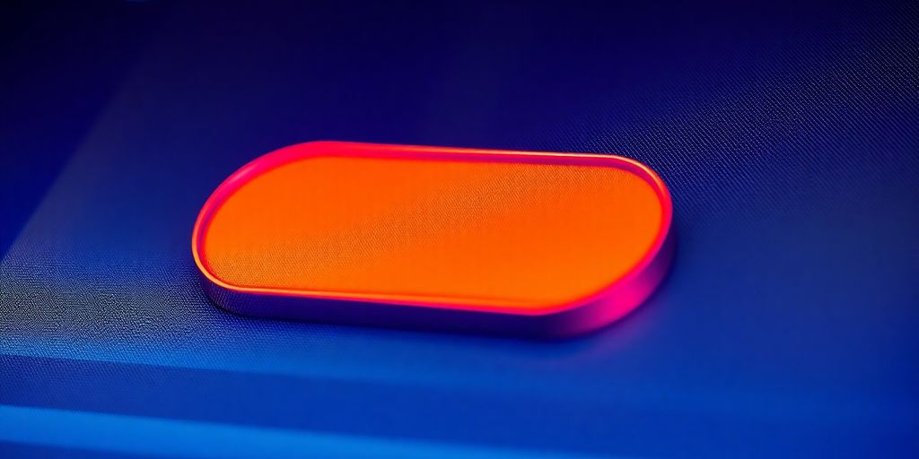 Interactive button design on a digital interface.