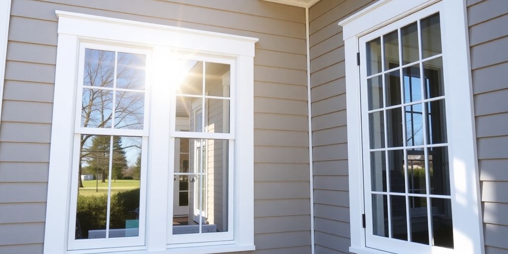Modern vinyl windows installed in a cozy Ottawa home.