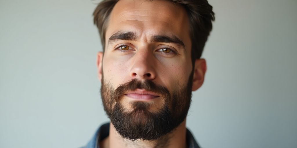 Sophisticated man with a minimalist beard style.