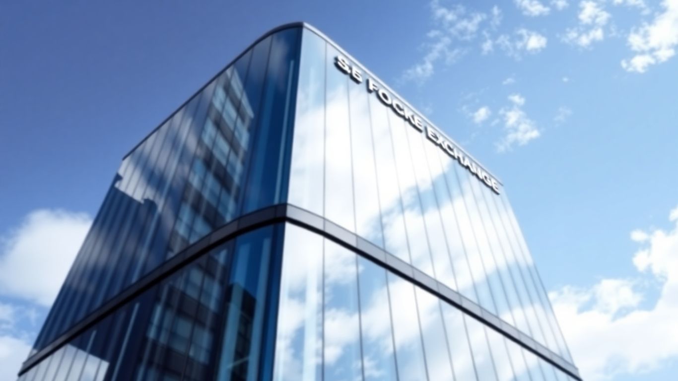 Modern building exterior with glass facade