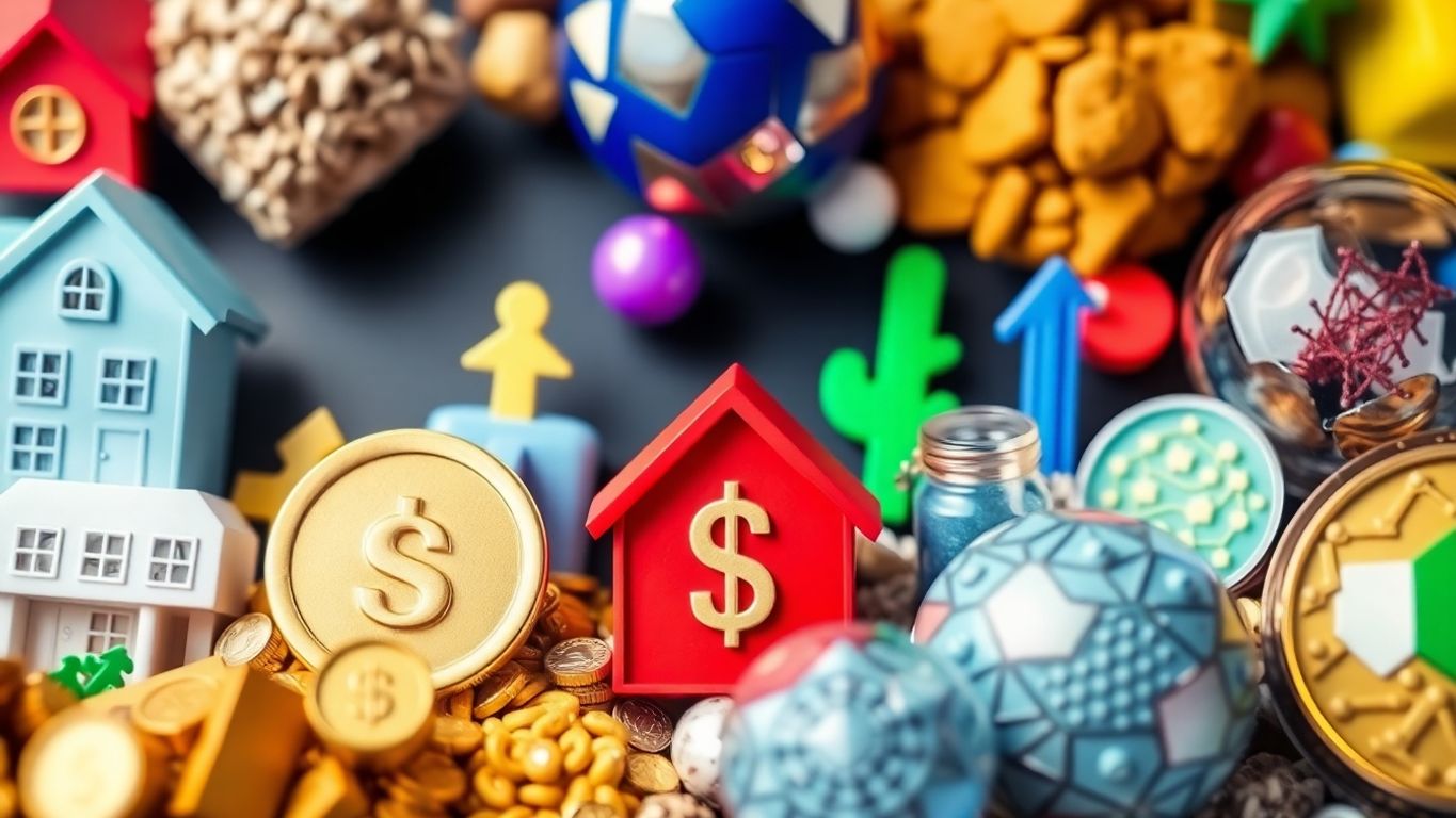 Diverse investment assets on Sharez.io including real estate and tech.