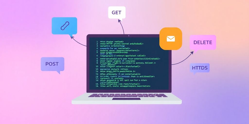 Imagem ilustrativa de métodos HTTP em programação.