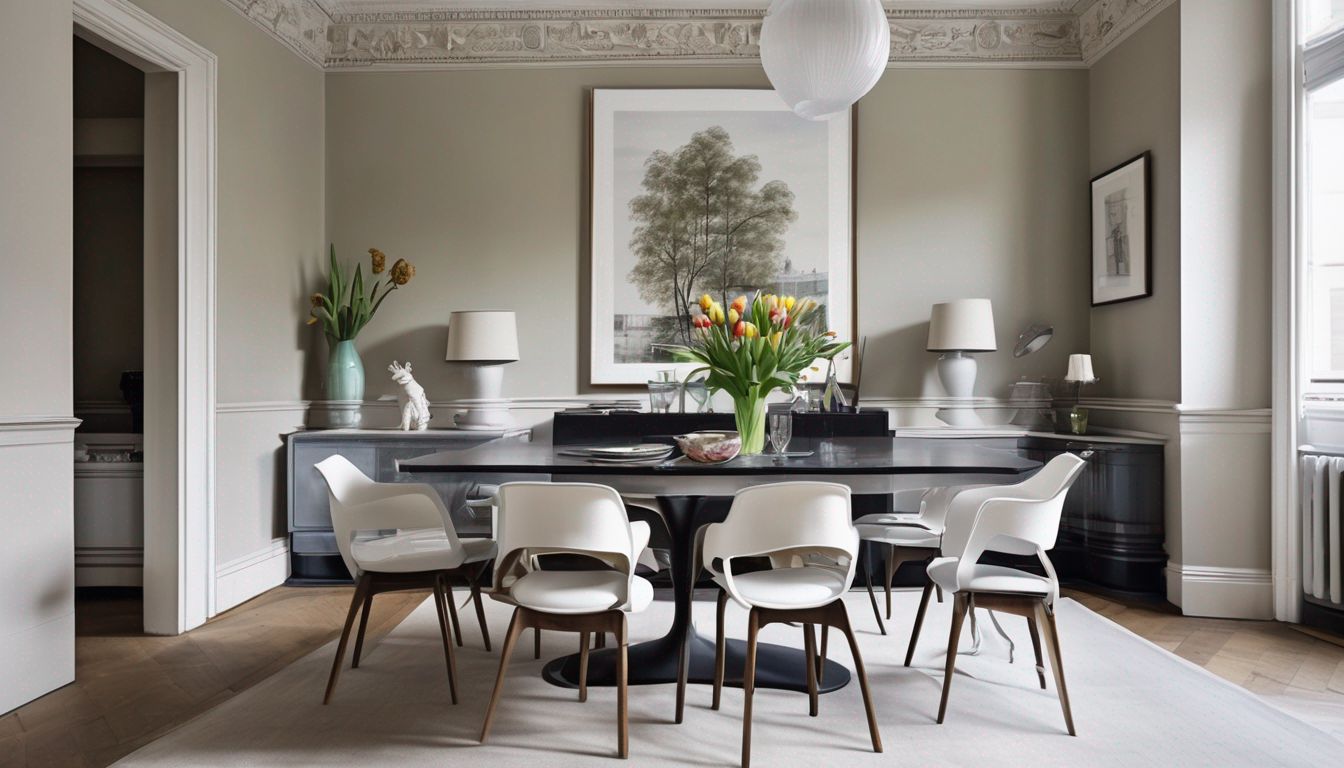 Tulip Table in modern London flat
