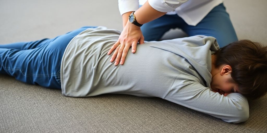 Should You See a Chiropractor in McDonough After a Slip and Fall? 1 Chiropractor adjusting a person after a slip and fall.