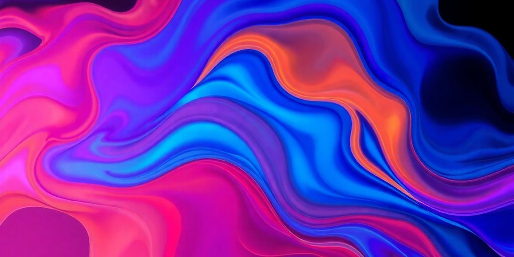 Vibrant Python code creating colorful abstract shapes.