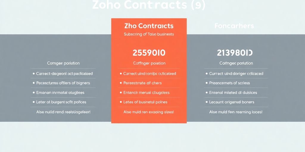 Zoho Contracts pricing plan overview.