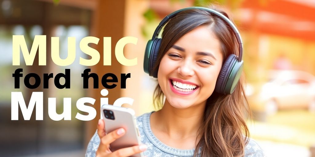 Person enjoying music on a portable device.