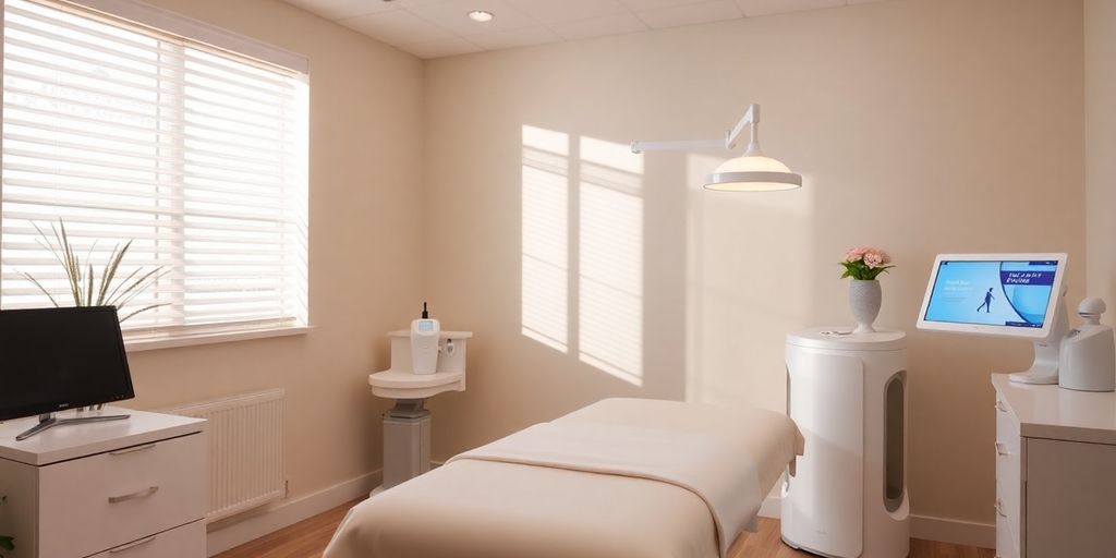 Modern clinic for non-invasive fat reduction services.