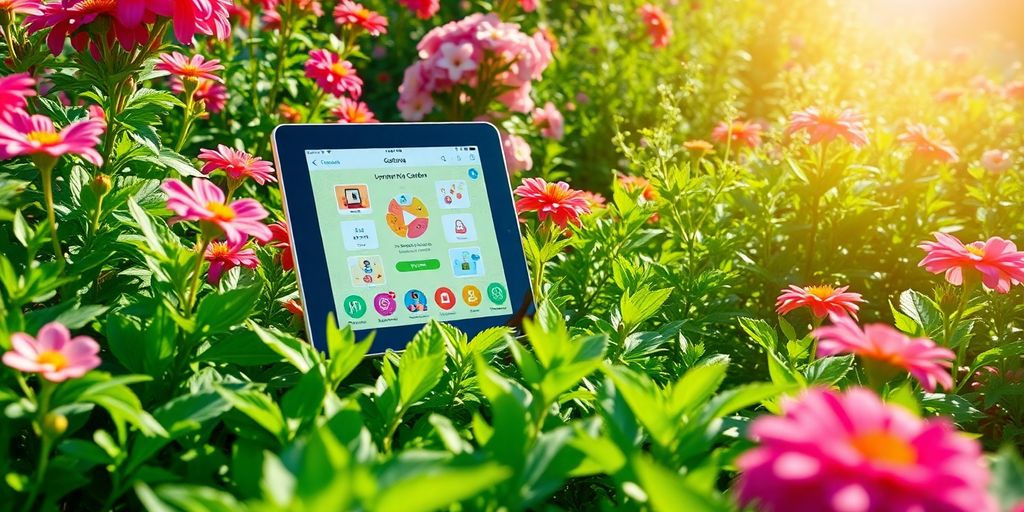 Garten mit Gardena My Garden App
