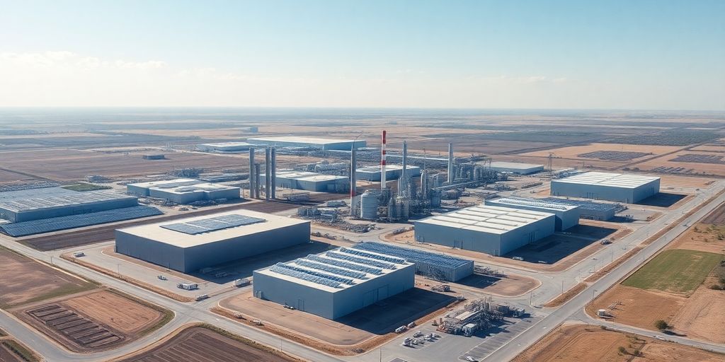 Usine photovoltaïque de Fos-sur-Mer.