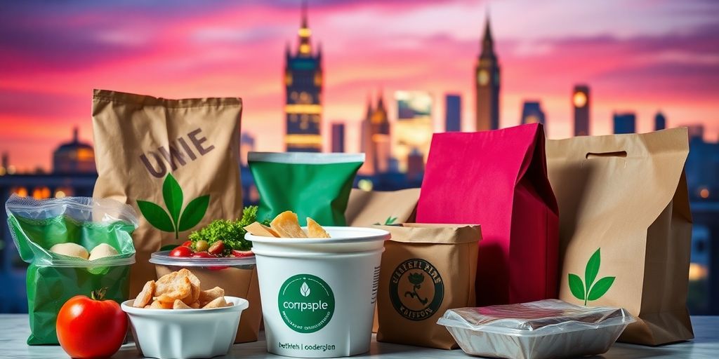 Eco-friendly packaging used by London hotels.