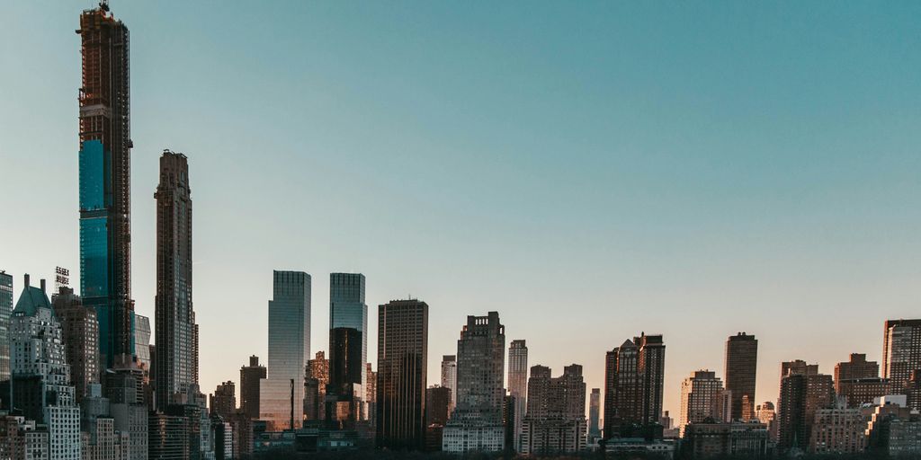 aerial photography of buildings under blue sky