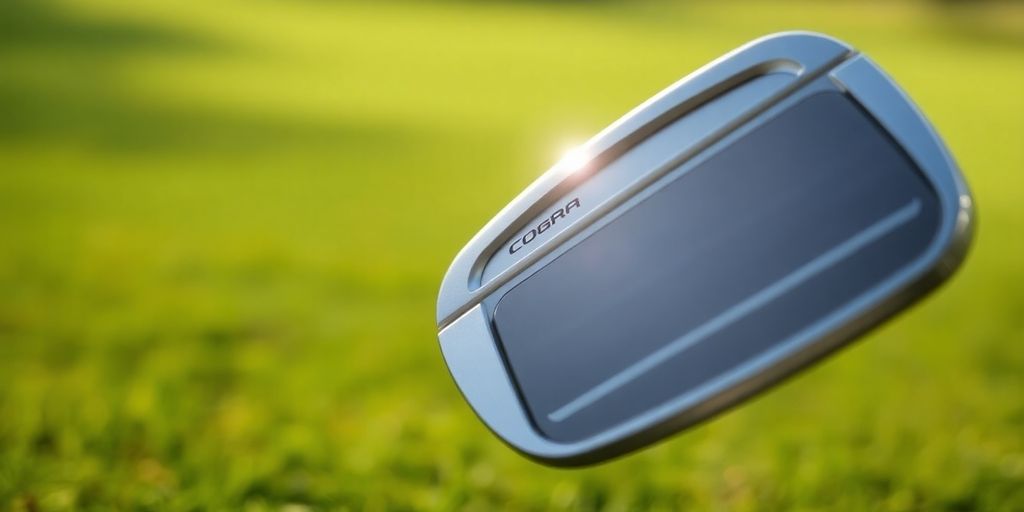 Cobra DS-Adapt irons gleaming, ready for play.