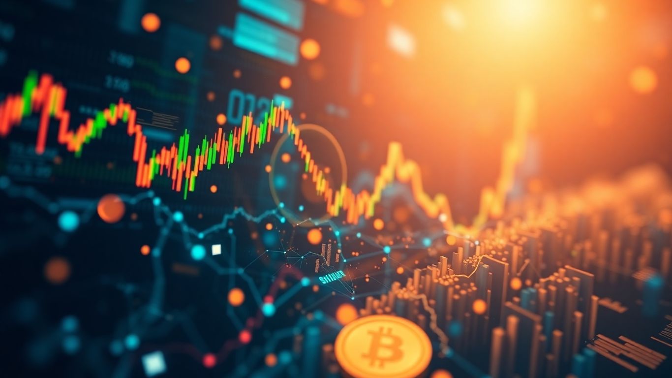 Crypto swing trading momentum with upward digital currency movements.