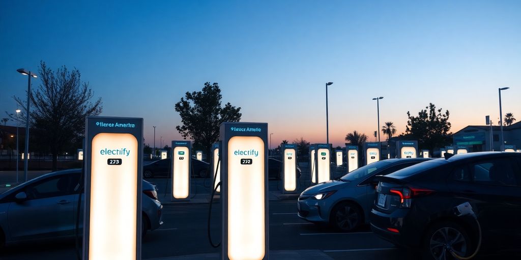 how many ev charging stations have electrify america | AMPPAL