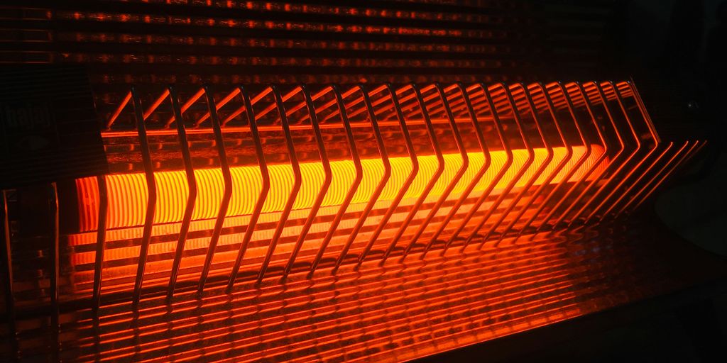 turned-on heater