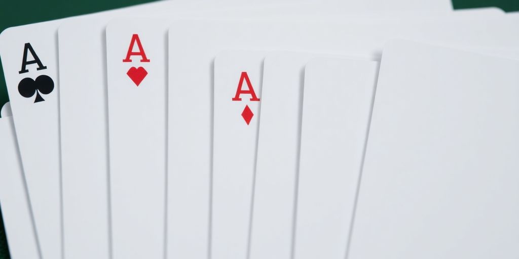 Poker hands sorted from highest to lowest.